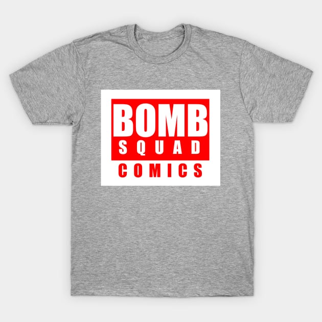 Bomb Squad Comics - Solid Logo T-Shirt by GodzillaMendoza